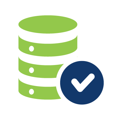 blue and green data logo