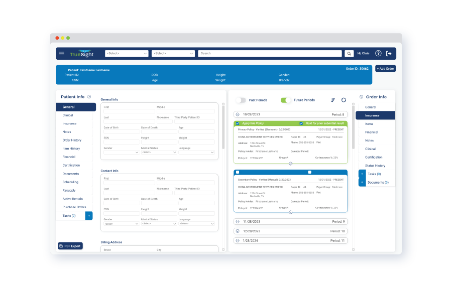 truesight software ui screenshot