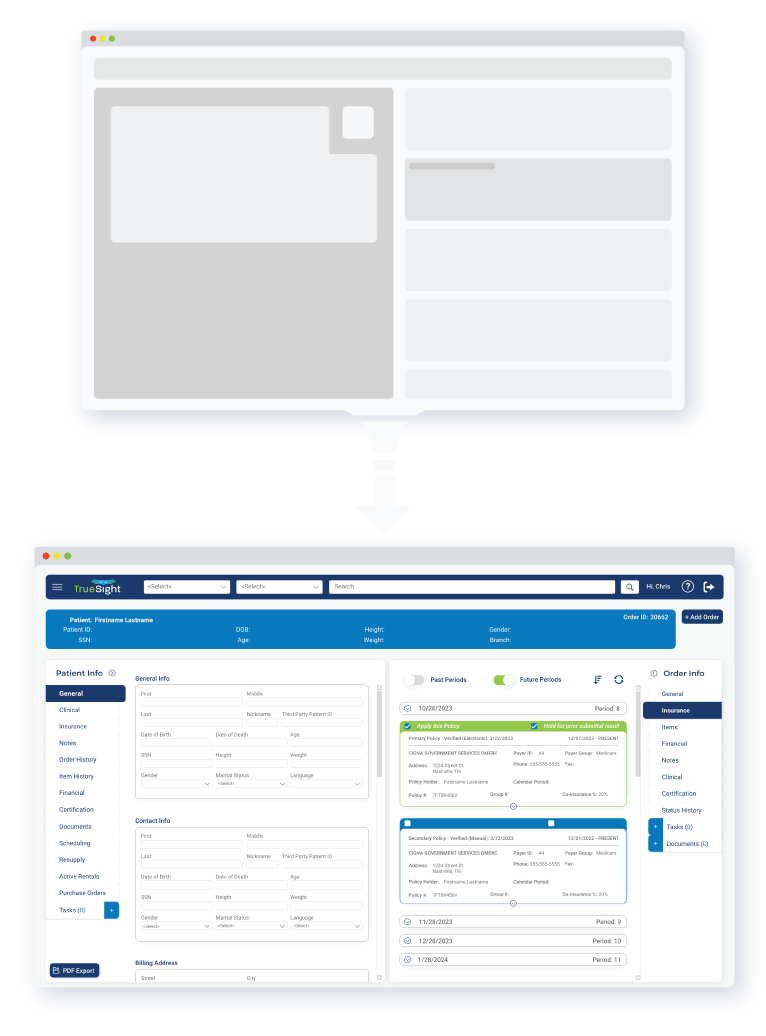 animated gif of several truesight software pages